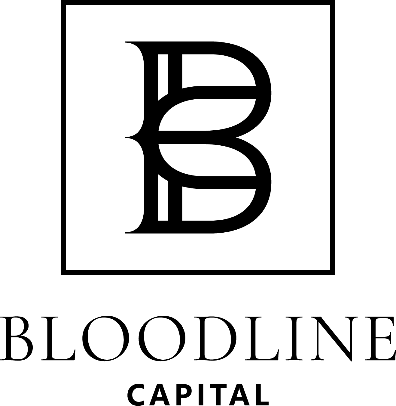 Logotyp Bloodline Capital - Czarny